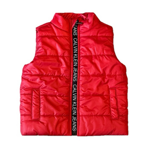 2/25$ Calvin Klein Baby Red Puffer Vest size 12m